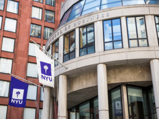 The exterior of the Kaufman Management Center at NYU Stern The exterior of the Kaufman Management Center at NYU Stern